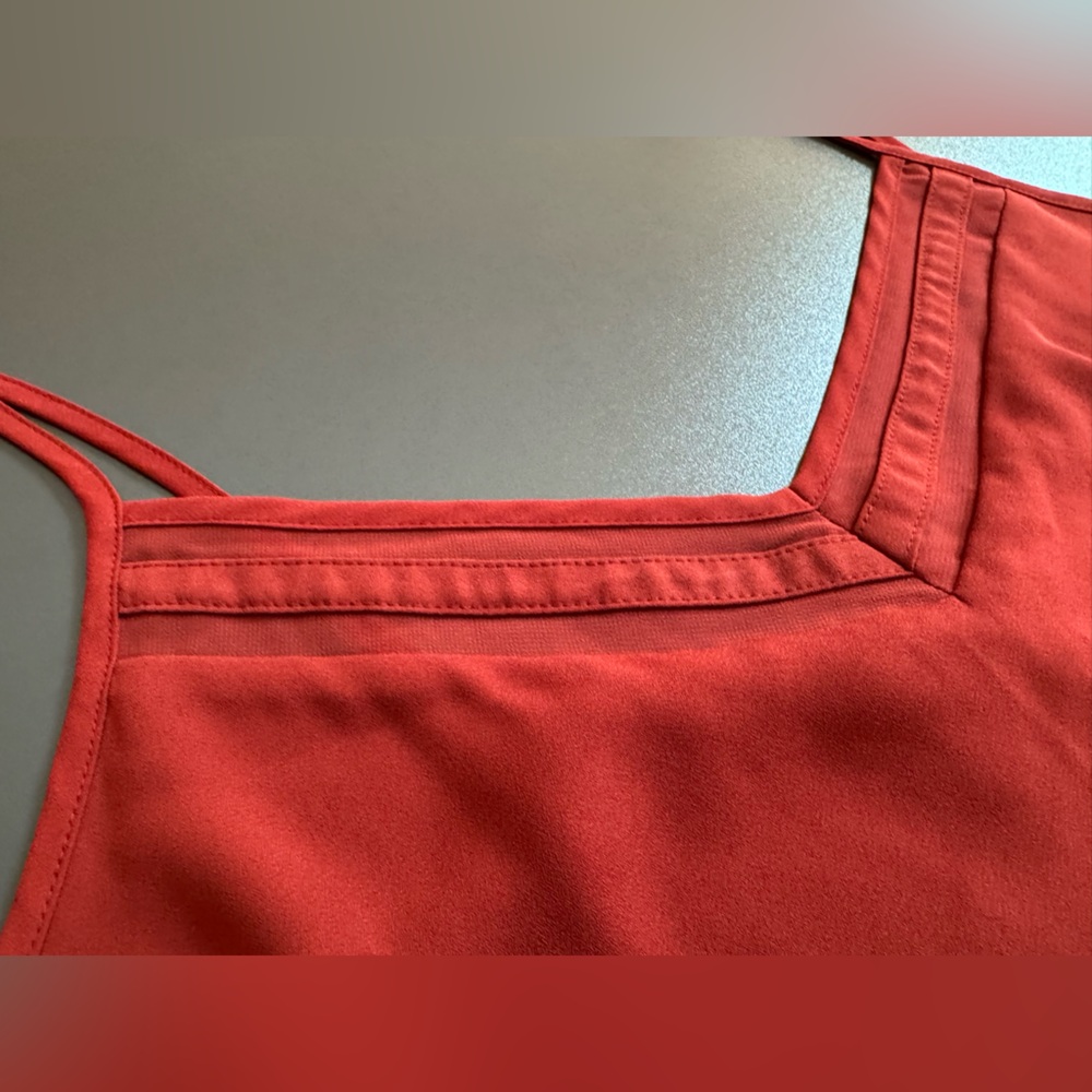 LOFT Vibrant Burnt Red Camisole Top LP